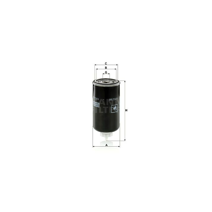 FILTRO COMBUSTIBLE MANN WK 724/4