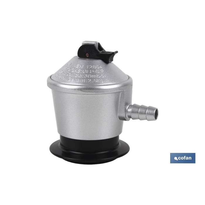 REGULADOR DE GAS BUTANO / PROPANO 30 mbar.