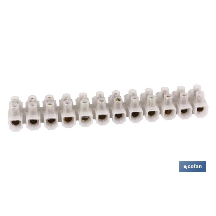 Regleta de conexión 12 bornes para cable de 4 mm
