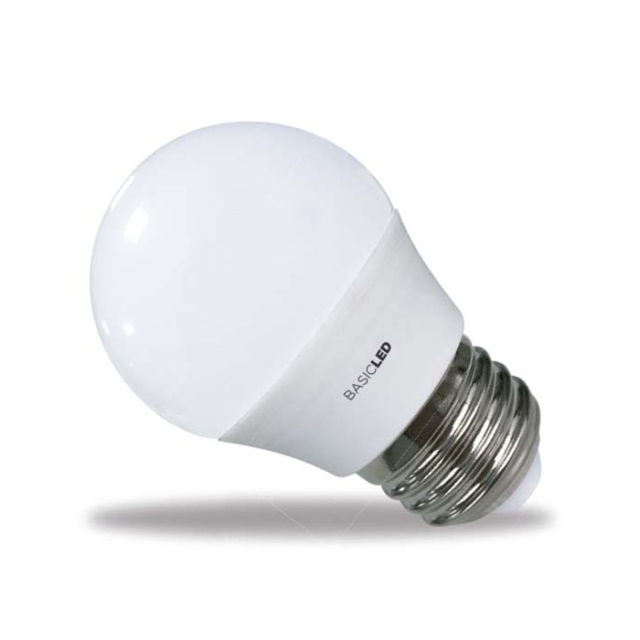 BOMBILLA ESFERICA LEDS 5W E27 LUZ FRIA 6500K