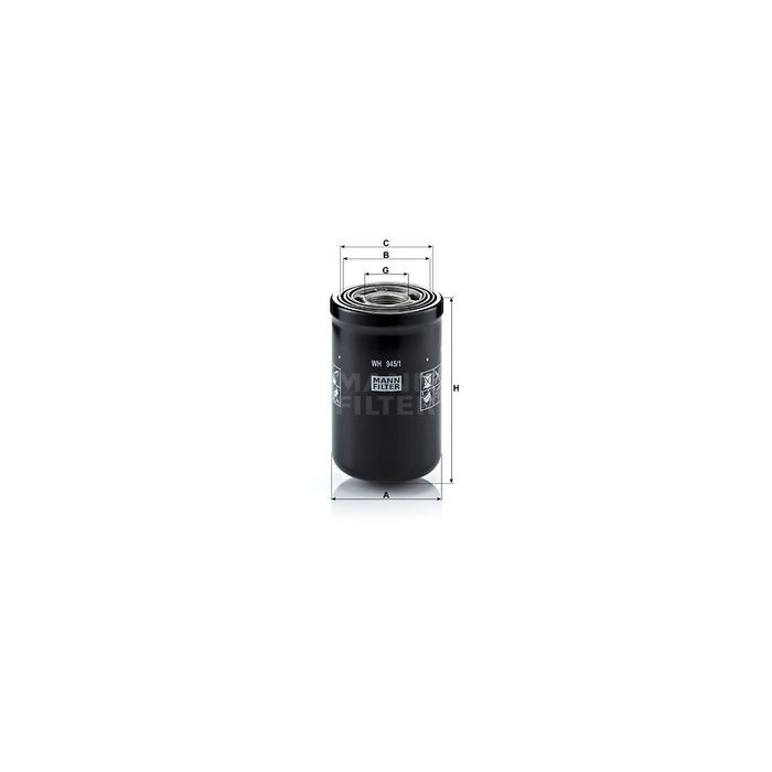 FILTRO ACEITE HIDRAULICO MANN WH 945/1