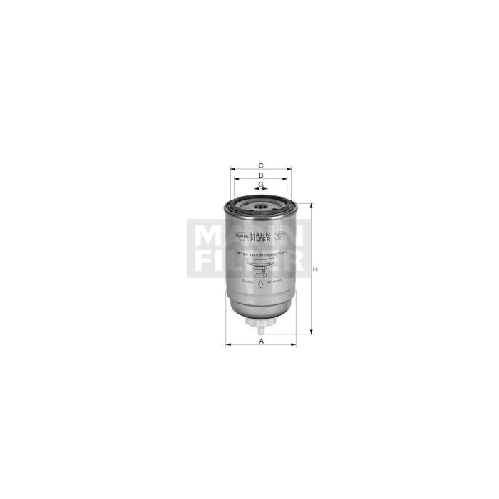 FILTRO COMBUSTIBLE MANN WK 9029