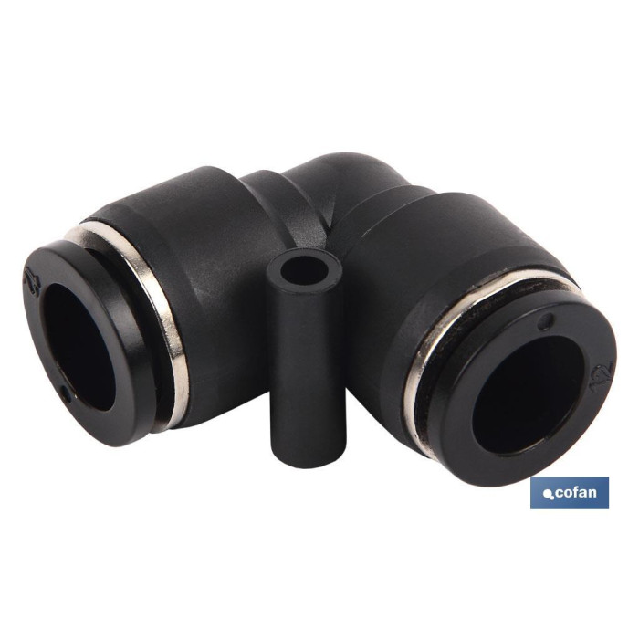 EMPALME RAPIDO CODO PLASTICO T-12