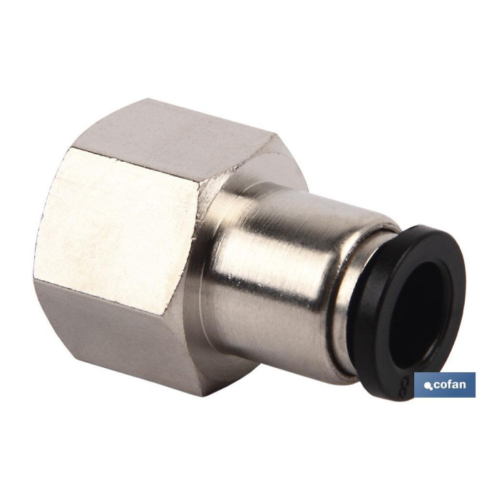 RACOR RECTO ROSCA HEMBRA T-6 R-1/4