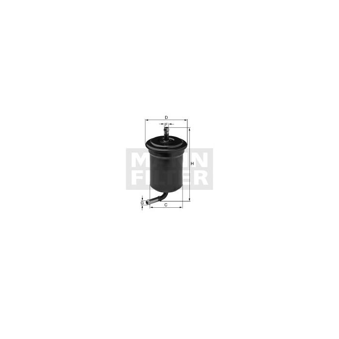 FILTRO DE COMBUSTIBLE MANN WK 614/42