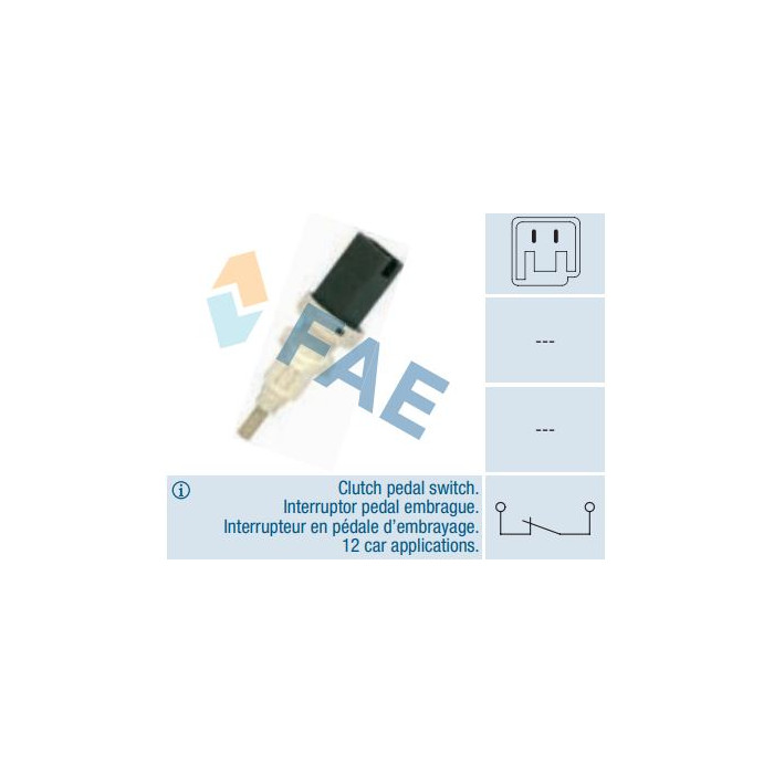 Interruptor pedal embrague FAE 24665