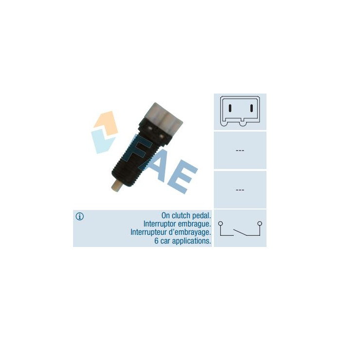 Interruptor pedal embrague FAE 24870