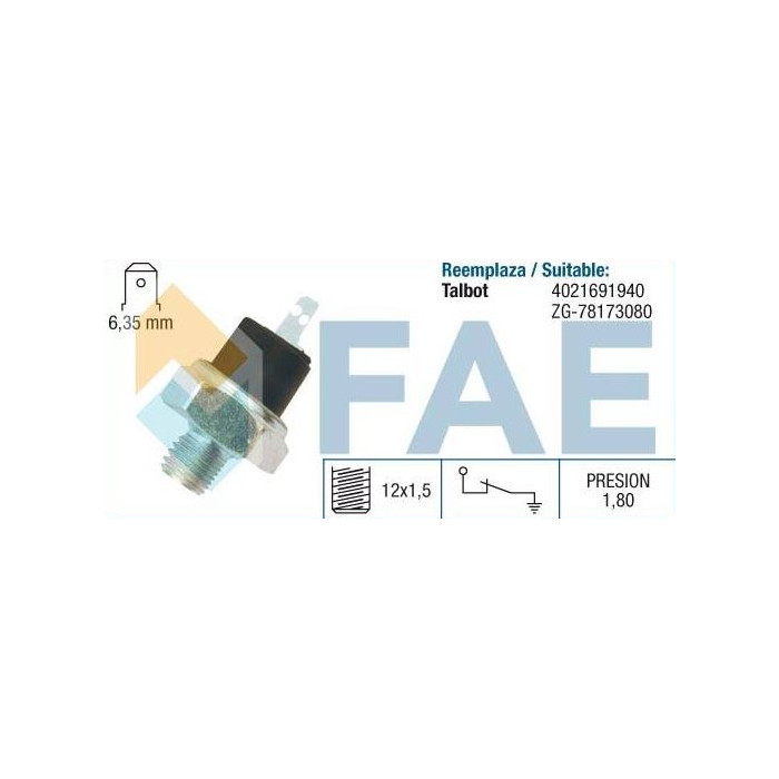 Sensor presión aceite FAE 11560