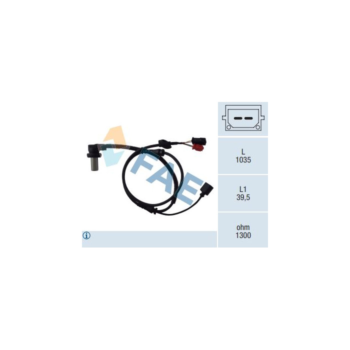 Sensor Velocidad Rueda - ABS FAE 78059