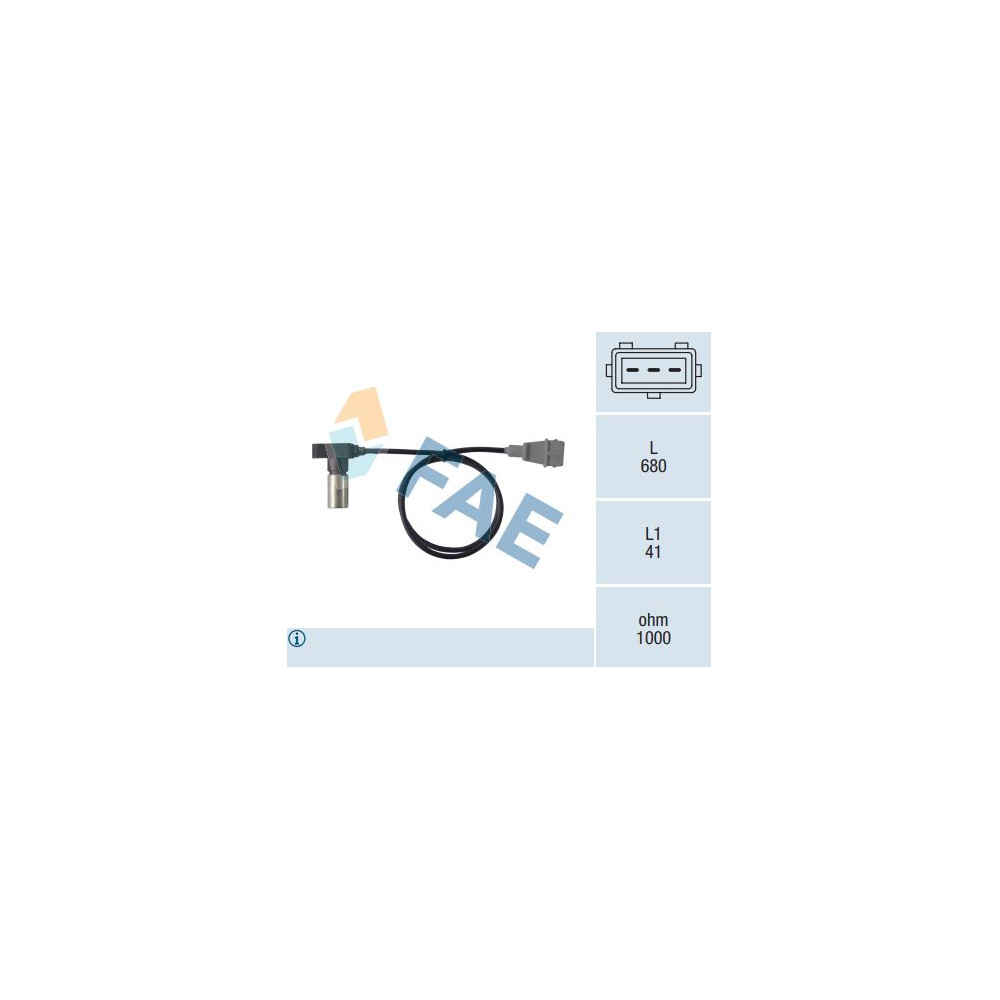 Sensor de cigüeñal FAE 79098