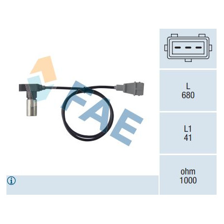 Sensor de cigüeñal FAE 79098