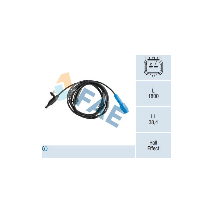 Sensor Velocidad Rueda - ABS FAE 78032