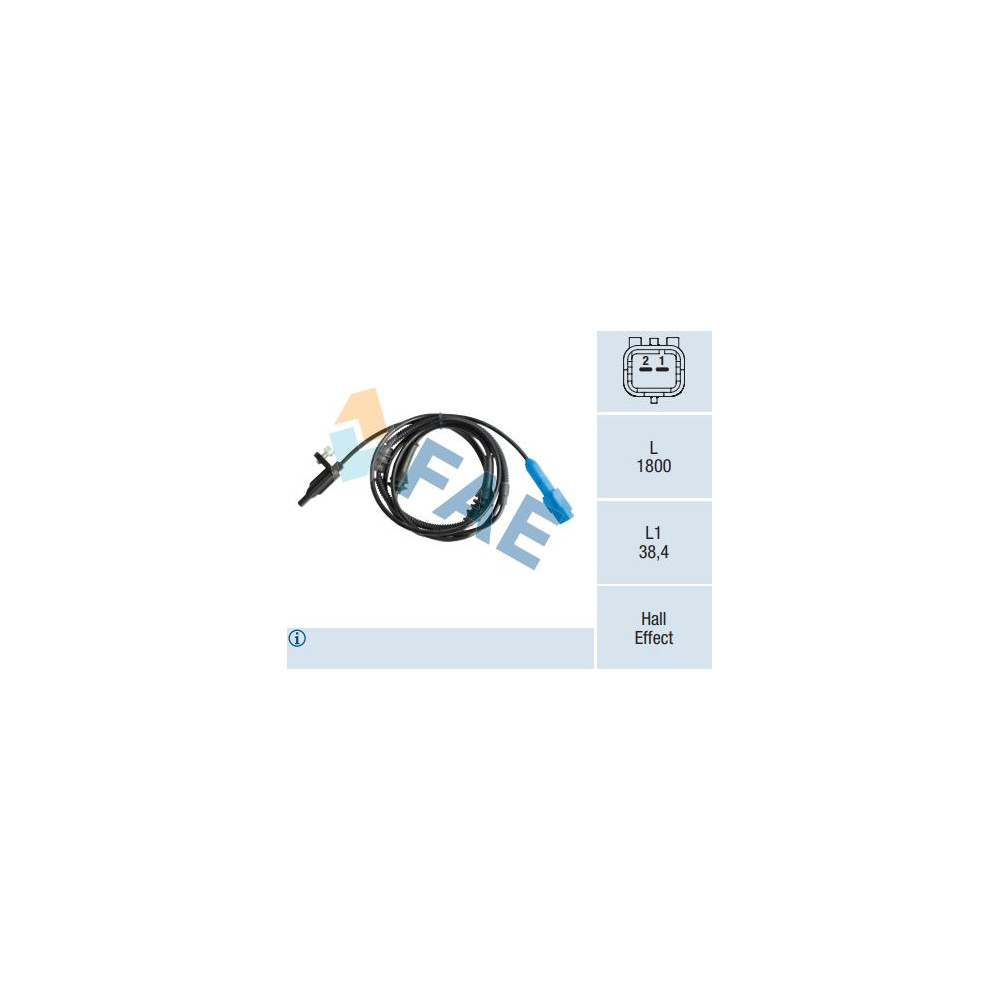 Sensor Velocidad Rueda - ABS FAE 78032