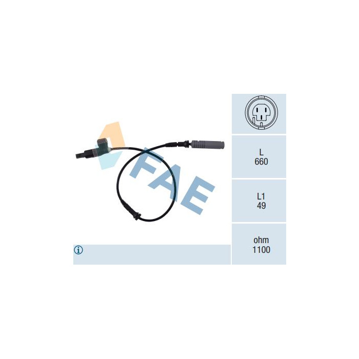 Sensor Velocidad Rueda - ABS FAE 78022