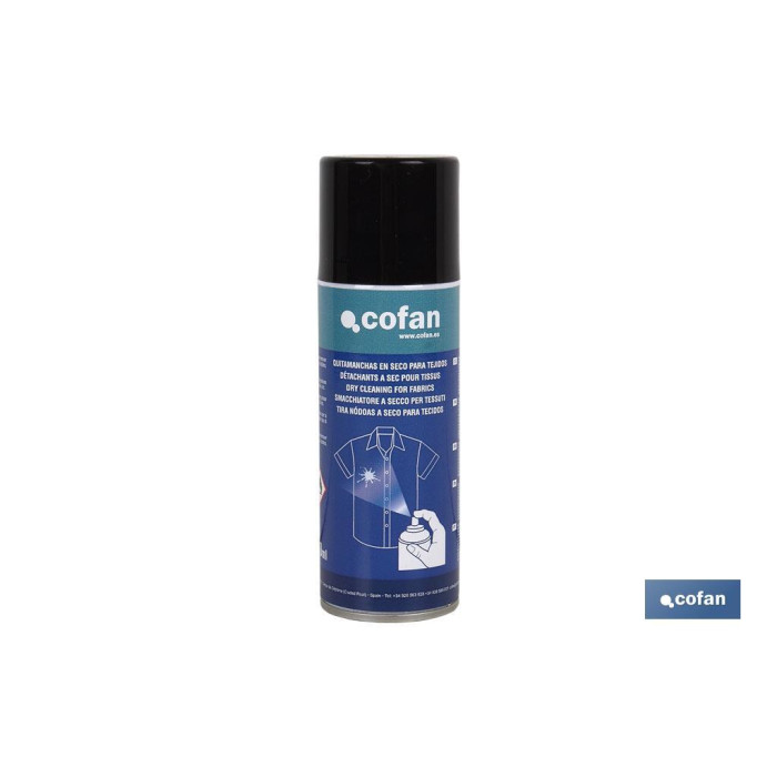 Spray Quitamanchas Cofan para tejidos 200 ml base disolvente