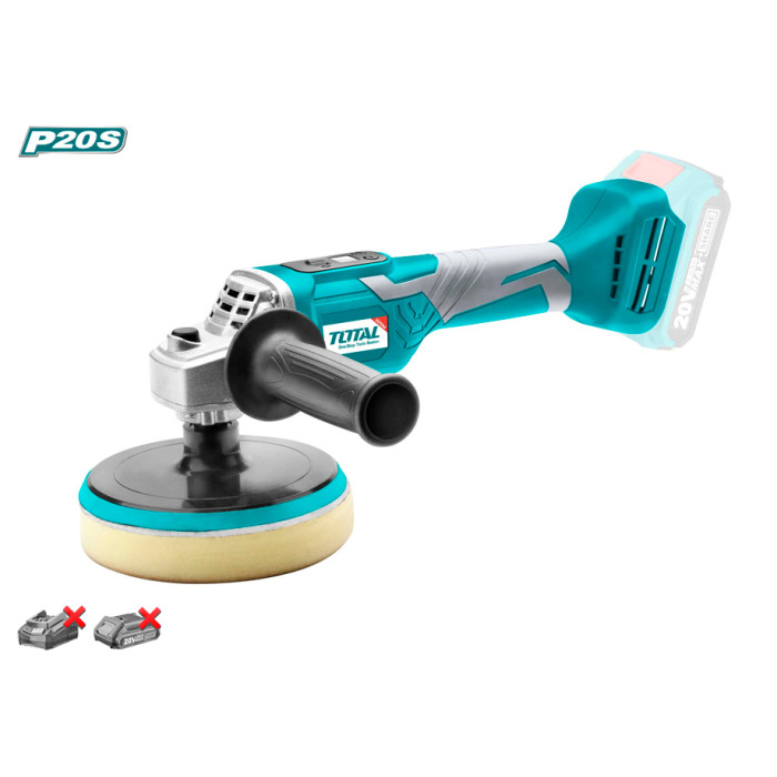 PULIDORA 150MM BATERIA 20V TOTAL P20S (BATERIA Y CARGADOR NO INCLUIDOS)
