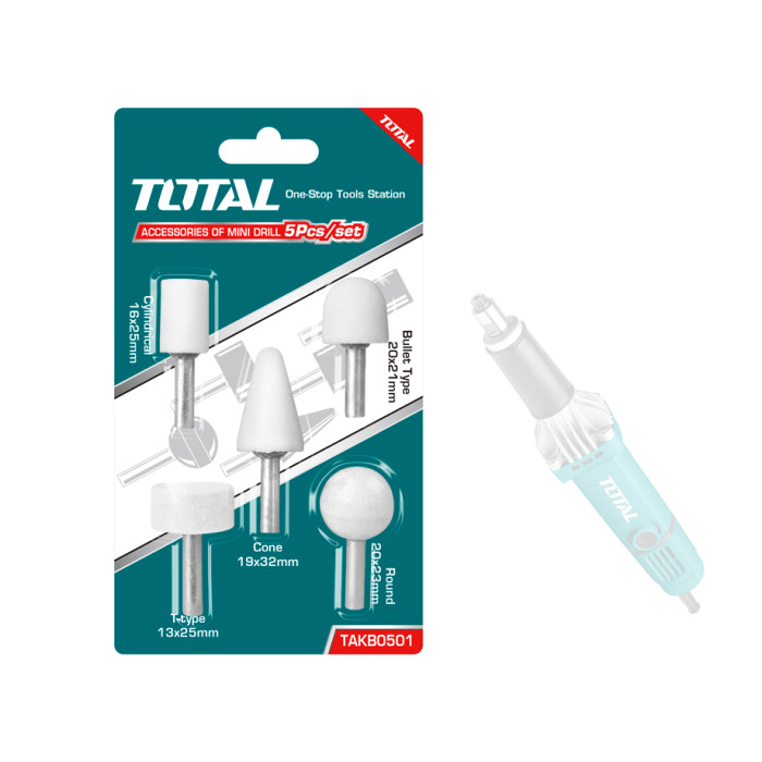 SET PIEDRAS DE DESBASTE PARA MINI AMOLADORA MULTIDRILL (5 PCS)