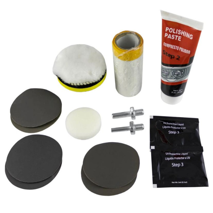 KIT DE PULIDO DE FAROS JBM