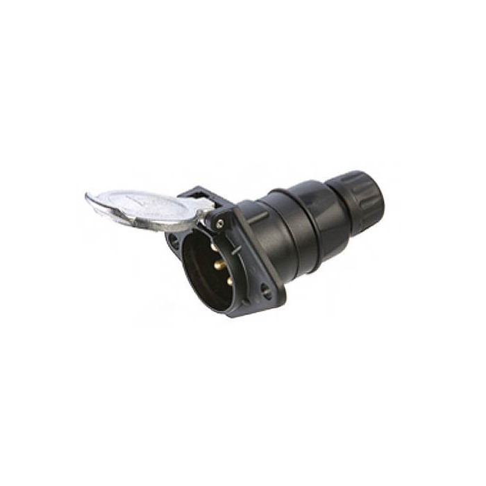 BASE 7 PINES 24V PLASTICO-NEGRO
