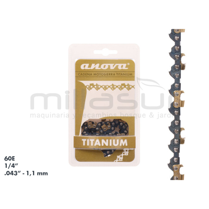 CADENA ANOVA TITANIUM 1/4" - .043" - 60 E