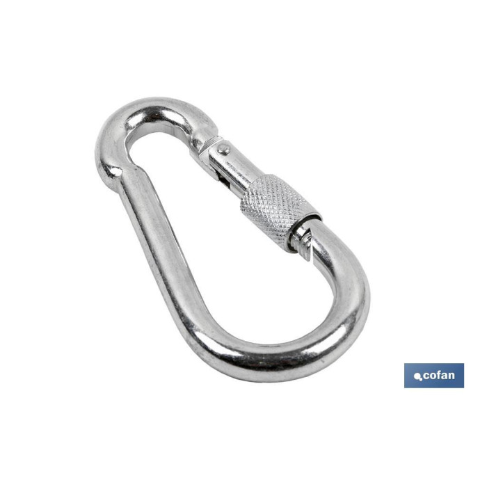 MOSQUETON CON SEGURO M6 x 60 mm