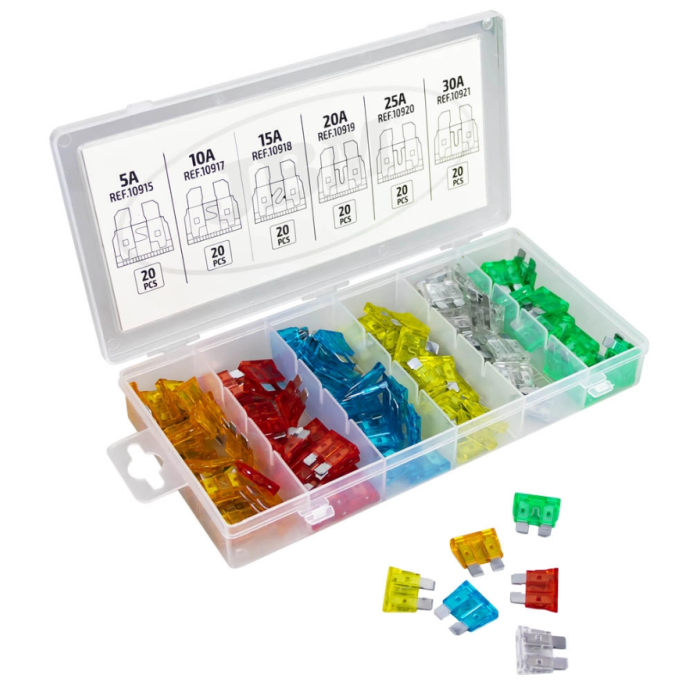 ESTUCHE DE FUSIBLES SURTIDOS 120 Pcs.