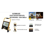 PROYECTOR SOLAR PORTATIL RECARGABLE 50W MULTFUNCION 900Lm
