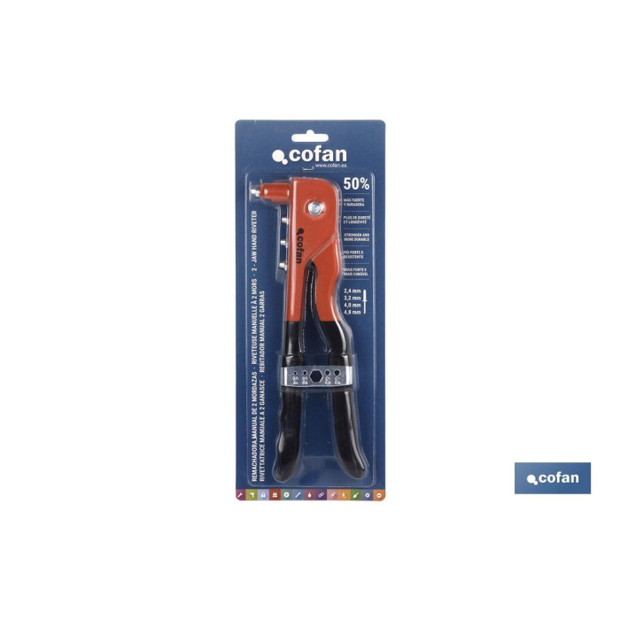 Remachadora Estándar Cofan para remaches desde Ø2,4 hasta Ø4,8 mm