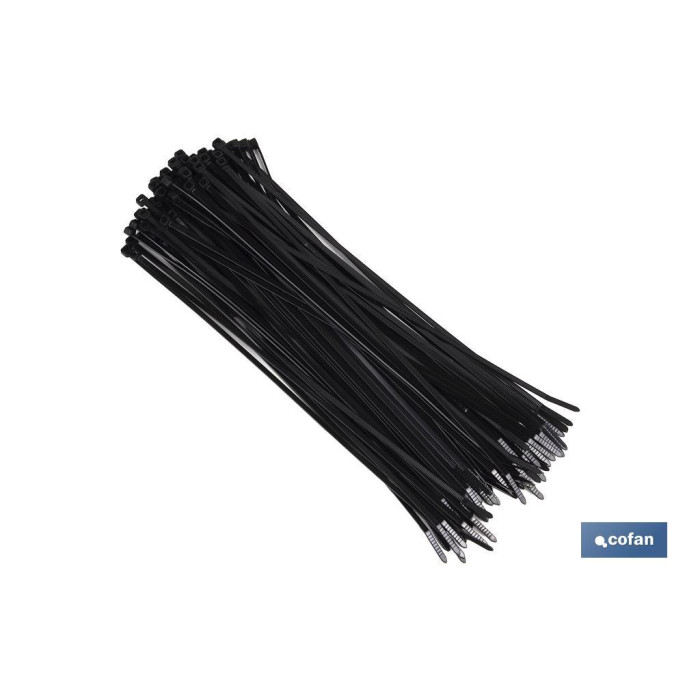 BRIDAS NYLON NEGRO 7,6 X 540mm (Bolsa 100 uds)