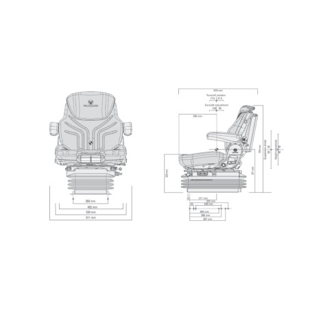ASIENTO GRAMMER MAXIMO COMFORT PLUS TELA