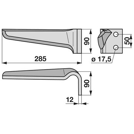 PLACA DIENTE SEMIFINO (CONTRACUCHILLA) BCS 58002477