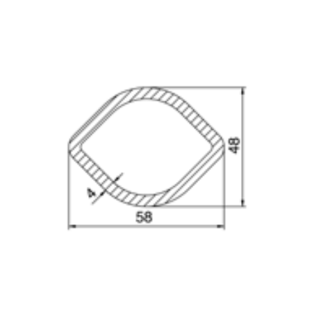 TUBO TRANSMISION LIMON 48x58x3000mm