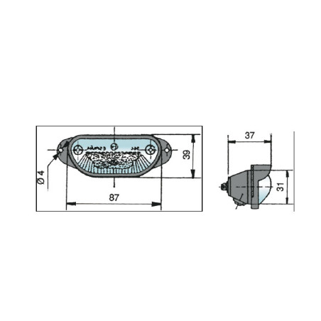 LUZ DE MATRICULA 12 / 24V 5W REF. 964.00