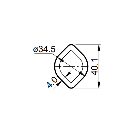 Nudo transmisión 1-3/8 Z6 para tubo limón de 40x34.5 mm